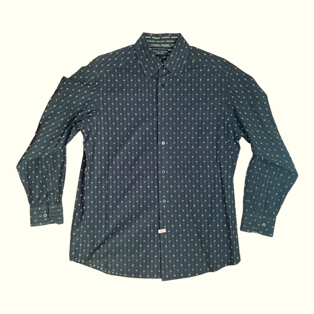 Crazy Horse by Claiborne Size Large Mens dress shirt button down collared shirt